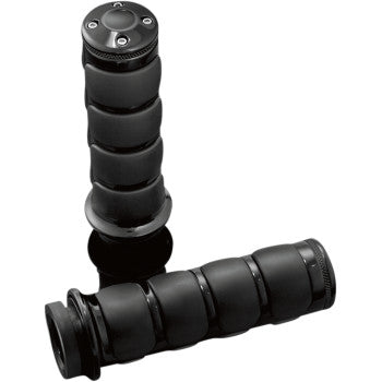 Kuryakyn 6320 ISO Grips For Harley Cable Black For Harley Motorcycles 1980-2021