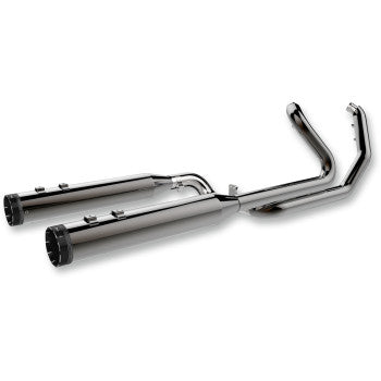 KHROME WERKS 1800-2177 201810A 2-into-2 Dominator Exhaust System with 4-1/2" Mufflers - Eclipse® - FL