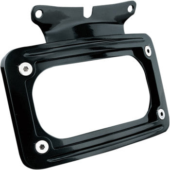 KURYAKYN 2030-0649 3149 Curved License Plate Mount with Frame - Black