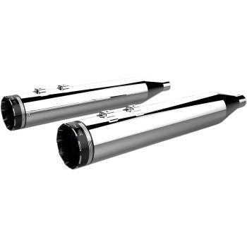 KHROME WERKS 1801-1286 202790 HP-Plus 4.5" Slip-On Mufflers - Chrome with Tracer Tip