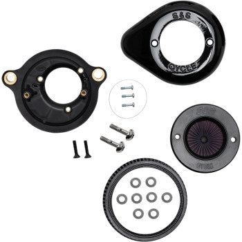 S&S CYCLE 1010-2781 170-0718 Air Stinger Stealth Air Cleaner Kit - Gloss Black