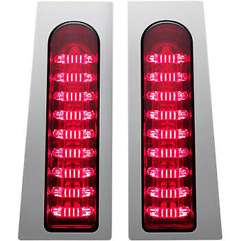 CUSTOM DYNAMICS  2040-2157 PB-FILL-R-CProBEAM® Fillerz® Saddlebag LED Lights Saddlebag Lights - Red - Chrome