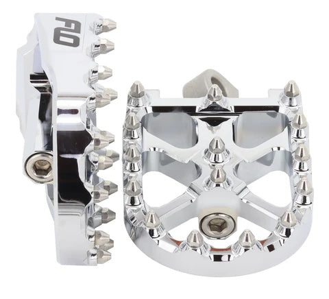 FLO MOTORSPORTS V3 FOOT PEGS FOR HARLEY DAVIDSON - CHROME