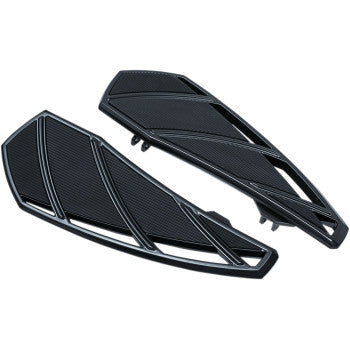 Kuryakyn 5793 Phantom Driver Floorboards Gloss Black Harley-Davidson Touring For Harley Touring 1983-2020