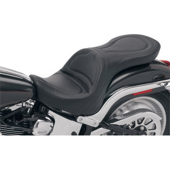 SADDLEMEN 8250JS Explorer™ Seat - Without Backrest - Stitched - Black - FXSTD
