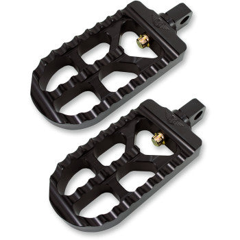 JOKER MACHINE 1620-0706 08-56-1 Adjustable Serrated Long Footpegs - Black