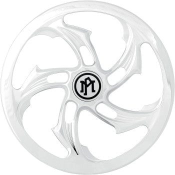 (OPEN BOX)  PERFORMANCE MACHINE (PM) 1014-0068 0206-2010RVL-CH Super Gas Universal Faceplate Rival Air Cleaner Insert - Chrome