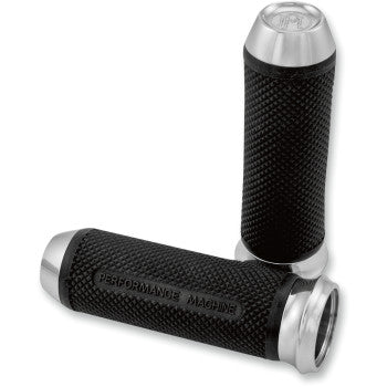 PERFORMANCE MACHINE (PM) 0630-0952 0063-2027CH Elite Custom Grips Grips - Cable - Chrome