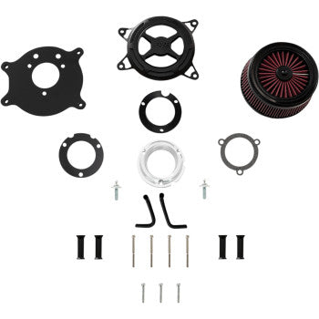 Vance & Hines 42065VO2 X Air Cleaner Black Wrinkle For Harley Touring 2017-2021