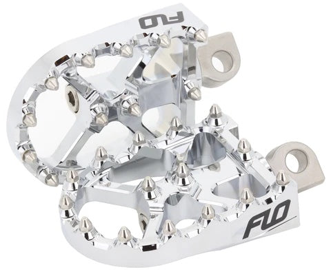 FLO MOTORSPORTS V3 FOOT PEGS FOR HARLEY DAVIDSON - CHROME
