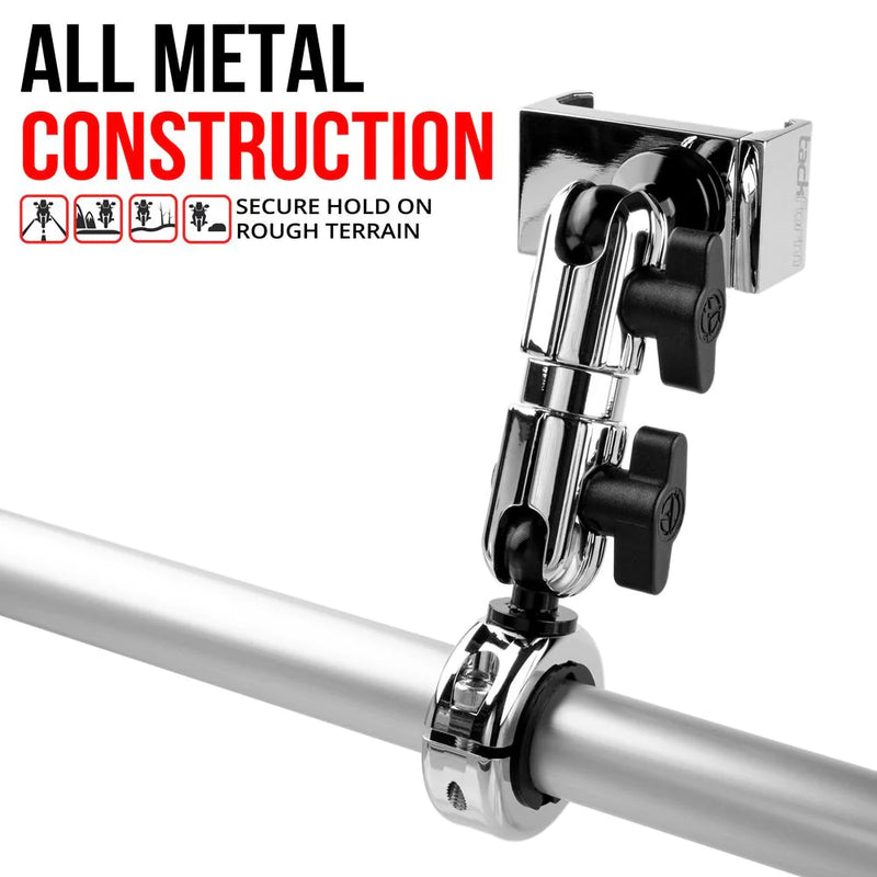 TACKFORM Phone Mount for 7/8"-1-1/4" Handlebars Chrome