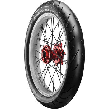 AVON 0305-0628 2120094 Cobra Chrome Reinforced Tire - AV91 - 120/70-21 - Whitewall