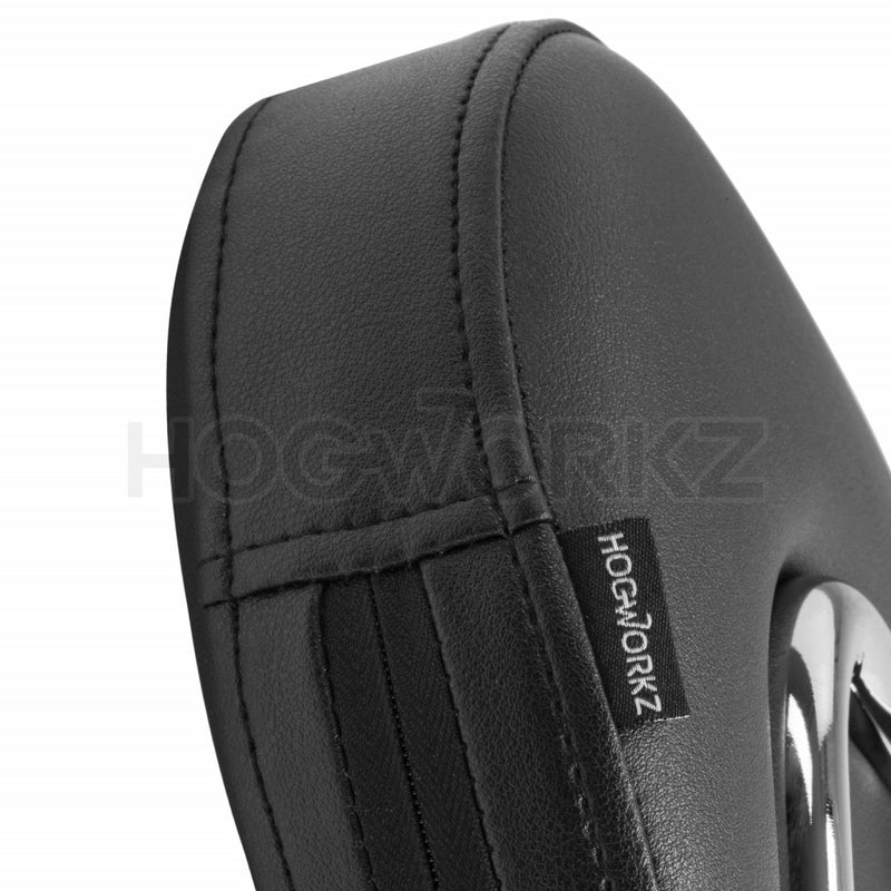 Hogworkz Harley Touring Chrome Detachable Shorty Sissy Bar Backrest - HW157211 For Harley Motorcycles 2009-2026