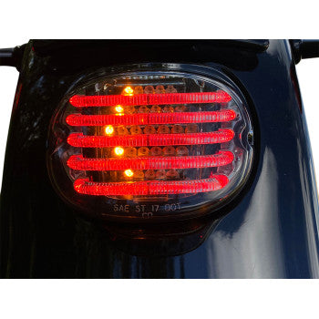 CUSTOM DYNAMICS 2010-1417 PB-TL-INT-TW-S ProBEAM® Integrated Low Profile LED Taillights with Auxiliary Turn Signals - Top Window - Smoke Lens