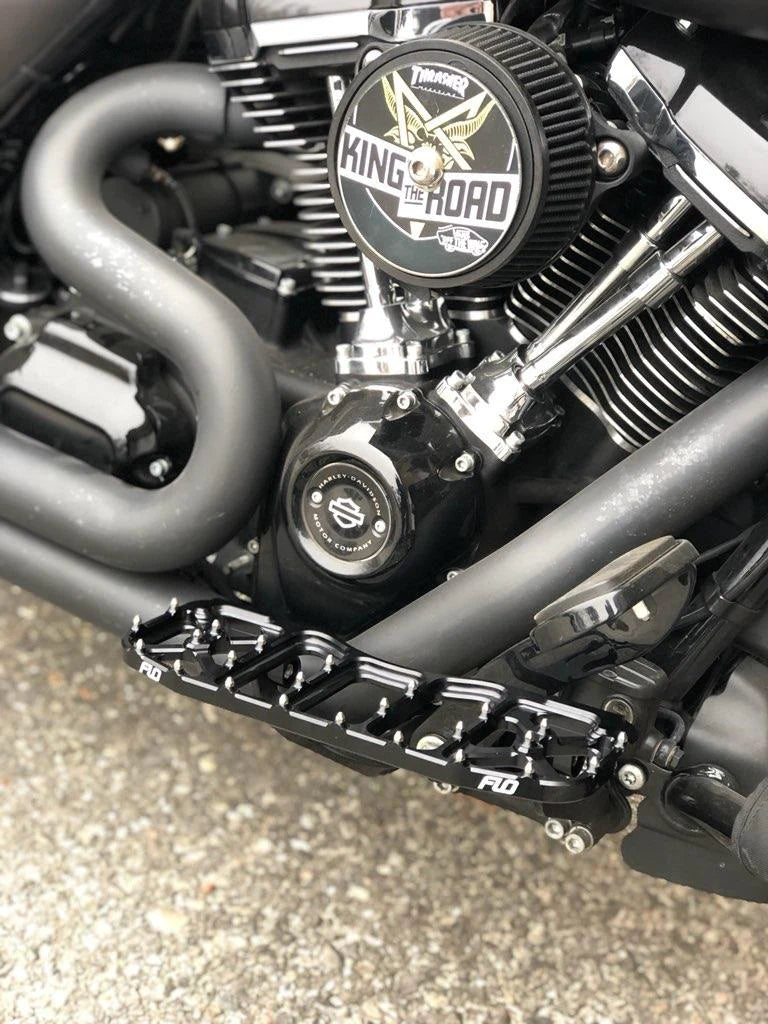 FLO MOTORSPORTS V5 BAGGER / TOURING HARLEY FLOOR BOARDS - BLACK