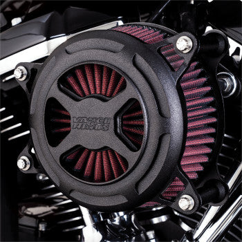 Vance & Hines 42065VO2 X Air Cleaner Black Wrinkle For Harley Touring 2017-2021