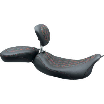 Mustang Wide Tripper™ Seat - 79727AB For Harley Touring 2008-2025