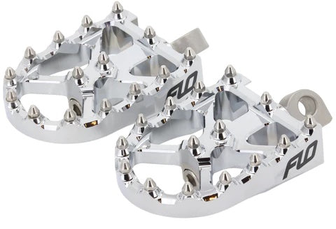FLO MOTORSPORTS V3 FOOT PEGS FOR HARLEY DAVIDSON - CHROME
