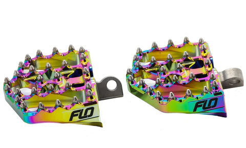 FLO MOTORSPORTS V4 MINI FLOOR BOARDS FOR HARLEY DAVIDSON / DYNA / CUSTOM CHOPPER - JET FUEL