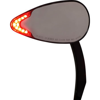 (OPEN BOX)  CUSTOM DYNAMICS 0640-1457 CD-MIRROR Black - Amber/White