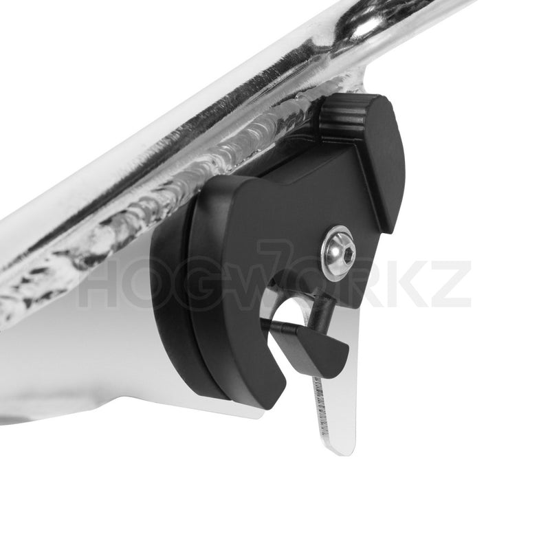 Hogworkz Harley Touring Chrome Tall Boy Detachable Sissy Bar Backrest - HW157111 For Harley Motorcycles 2009-2026