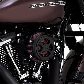 Vance & Hines 42065VO2 X Air Cleaner Black Wrinkle For Harley Touring 2017-2021