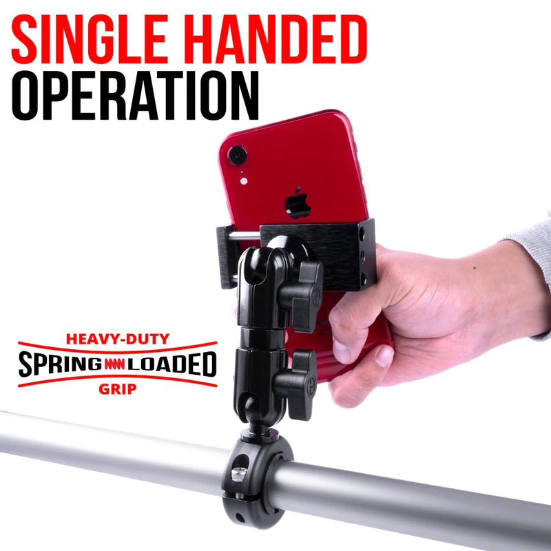 TACKFORM Phone Mount for 7/8"-1-1/4" Handlebars - Black