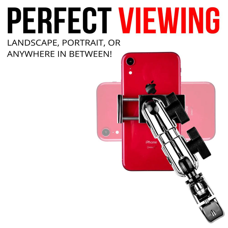 TACKFORM Phone Mount for 7/8"-1-1/4" Handlebars Chrome