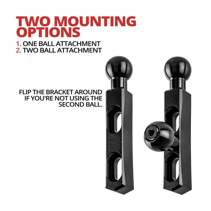 TACKFORM Brake/Clutch/Perch Mount | Two in One, Single or Double Ball - Black