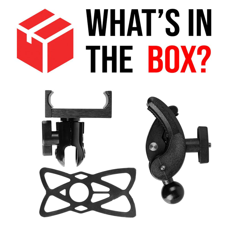 TACKFORM Enduro Series™ Phone Mount | Quick Clamp Bar Mount | 1"/25mm/B-Sized Ball