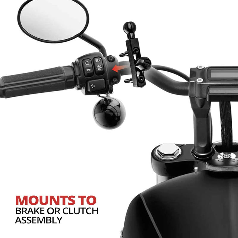 TACKFORM Brake/Clutch/Perch Mount | Two in One, Single or Double Ball - Black