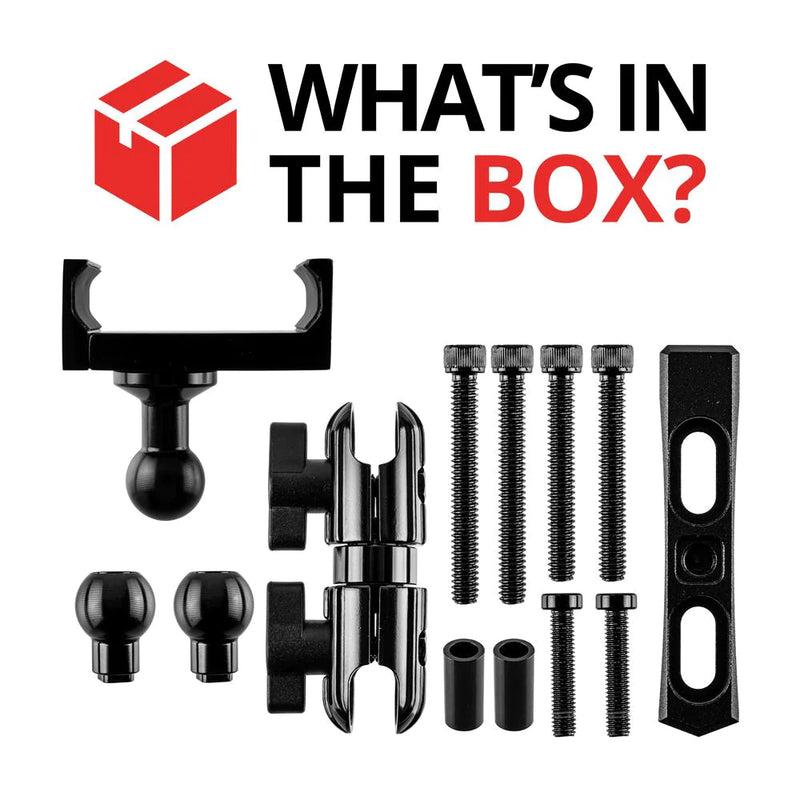 TACKFORM Brake/Clutch/Perch Mount | Two in One, Single or Double Ball - Black