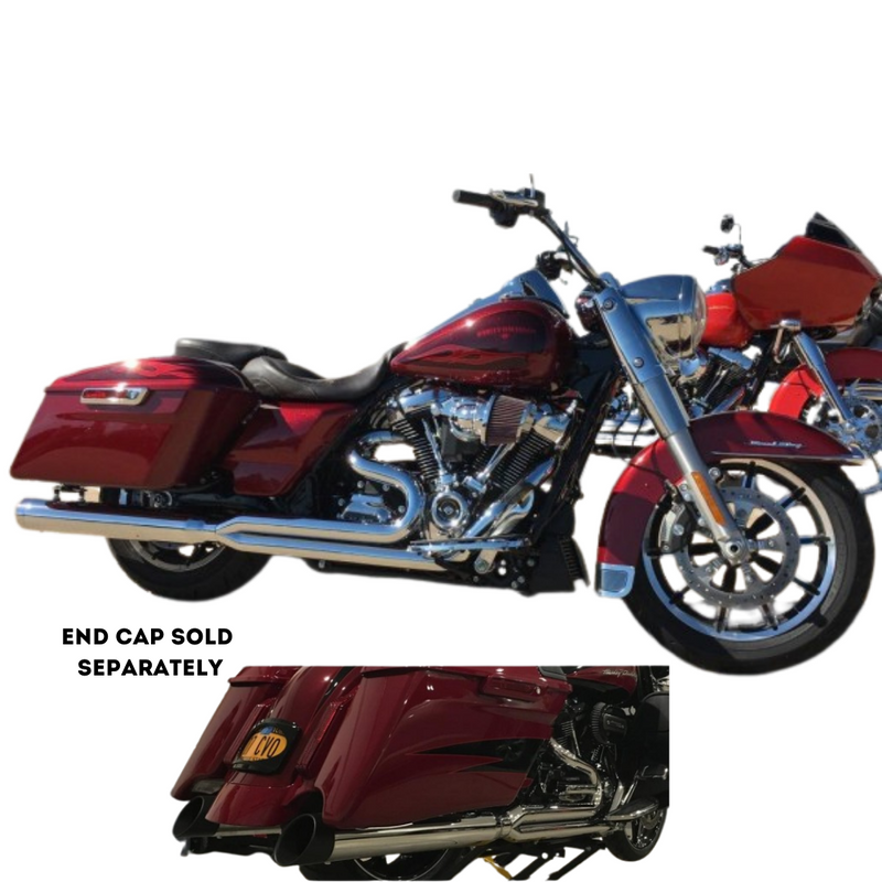 D&D EXHAUST 2017-2023 Harley Touring M8 Billet Cat 2:1 Exhaust