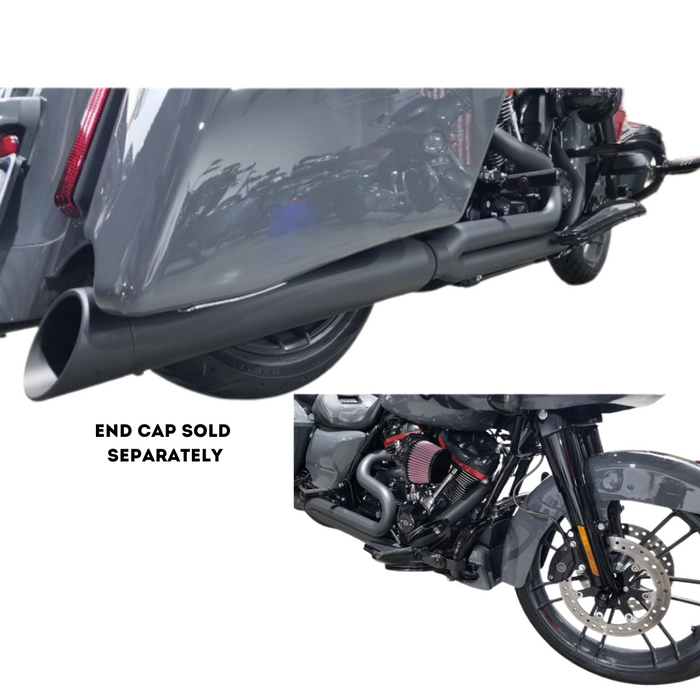 D&D EXHAUST 2017-2023 Harley Touring M8 Billet Cat 2:1 Exhaust