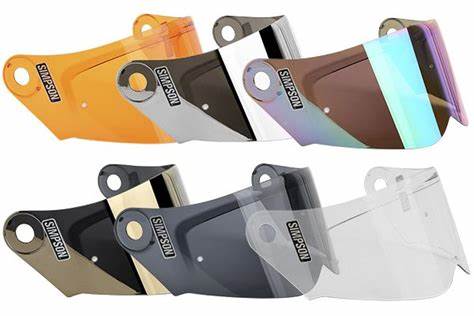 Simpson Mod Bandit Darksome ミラーシールド Simpson Mod Bandit Replacement Shields - SpazCycle