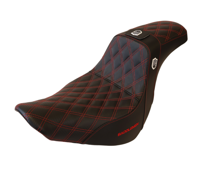 RED STITCH SADDLEMEN 0802-1435 SC81829DBRT Pro Series SDC Performance Grip Seat - Backrest