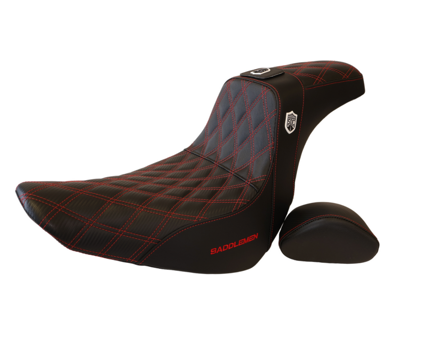 RED STITCH SADDLEMEN 0802-1435 SC81829DBRT Pro Series SDC Performance Grip Seat - Backrest