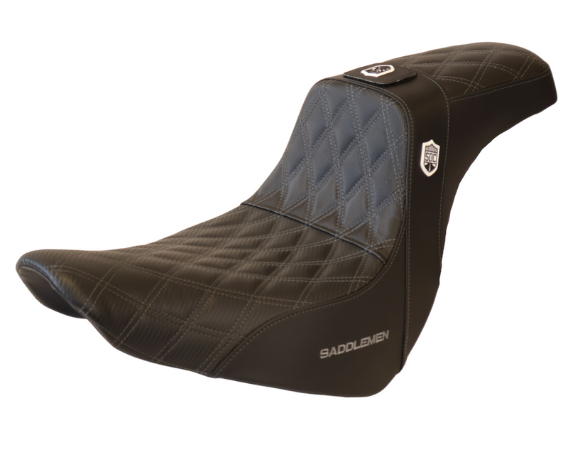 Saddlemen Dark Gray Stitch 0802-1435 SC81829DBRT Pro Series SDC Performance Grip Seat Backrest For Harley Softail 2018-2025