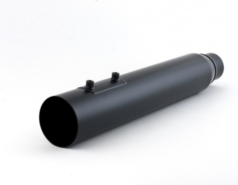 D&D EXHAUST 630N-31TG - FLH/FLT Billet Cat Ghost Pipe - Black Straight Cut - 09-16 Twin Cam and 17-23 M8 Touring
