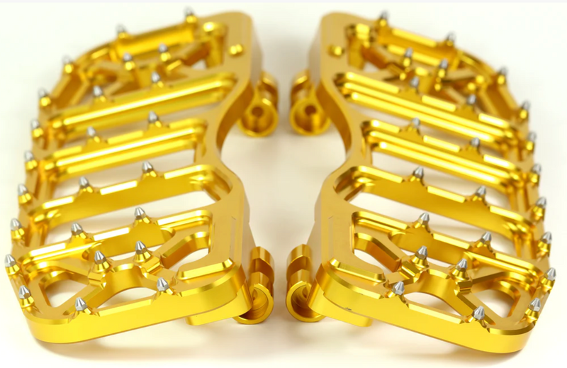FLO MOTORSPORTS V5 BAGGER / TOURING HARLEY FLOOR BOARDS - GOLD