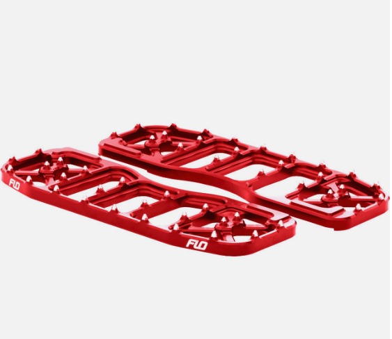 FLO MOTORSPORTS V5 BAGGER / TOURING HARLEY FLOOR BOARDS - RED