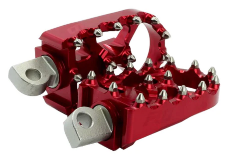 FLO MOTORSPORTS V3 FOOT PEGS FOR HARLEY DAVIDSON - RED