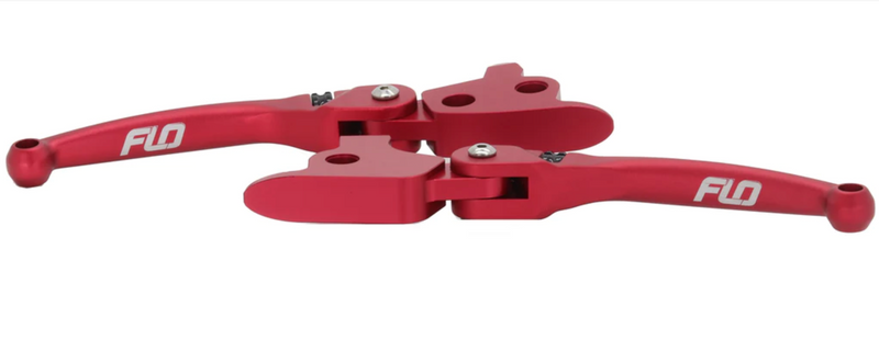FLO MOTORSPORTS HARLEY FXD DYNA MX STYLE LEVERS 96 -17 - RED
