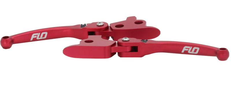 FLO MOTORSPORTS HARLEY TOURING MODELS MX STYLE LEVERS 17 - 20 - RED