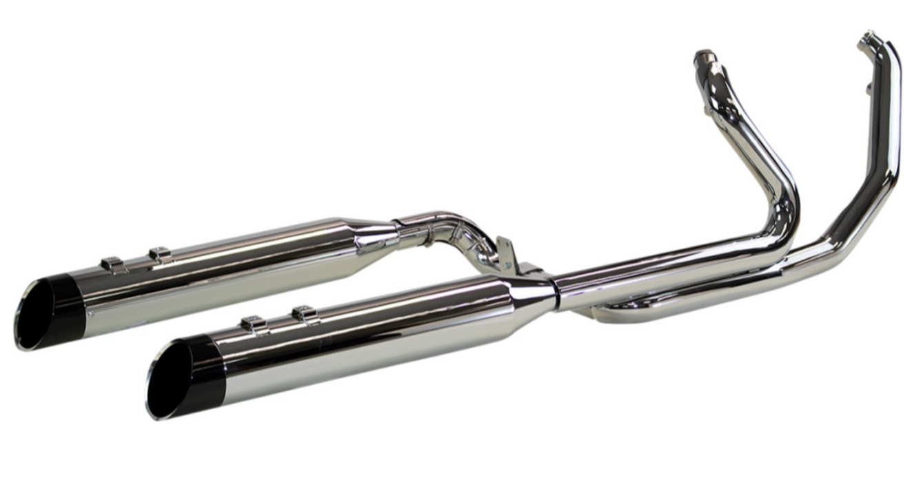 KHROME WERKS 1800-2480 200435 2 Into-2 Two-Step Crossover Exhaust with 4.5" Muffler - Chrome - FL