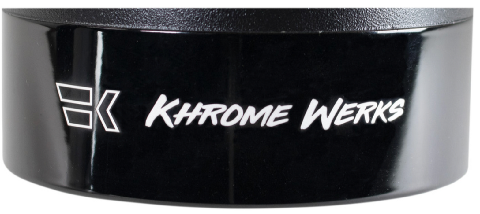 KHROME WERKS 1801-1257 202770 HP-Plus 4.5" Slip-On Mufflers for Touring - Chrome with Turbine