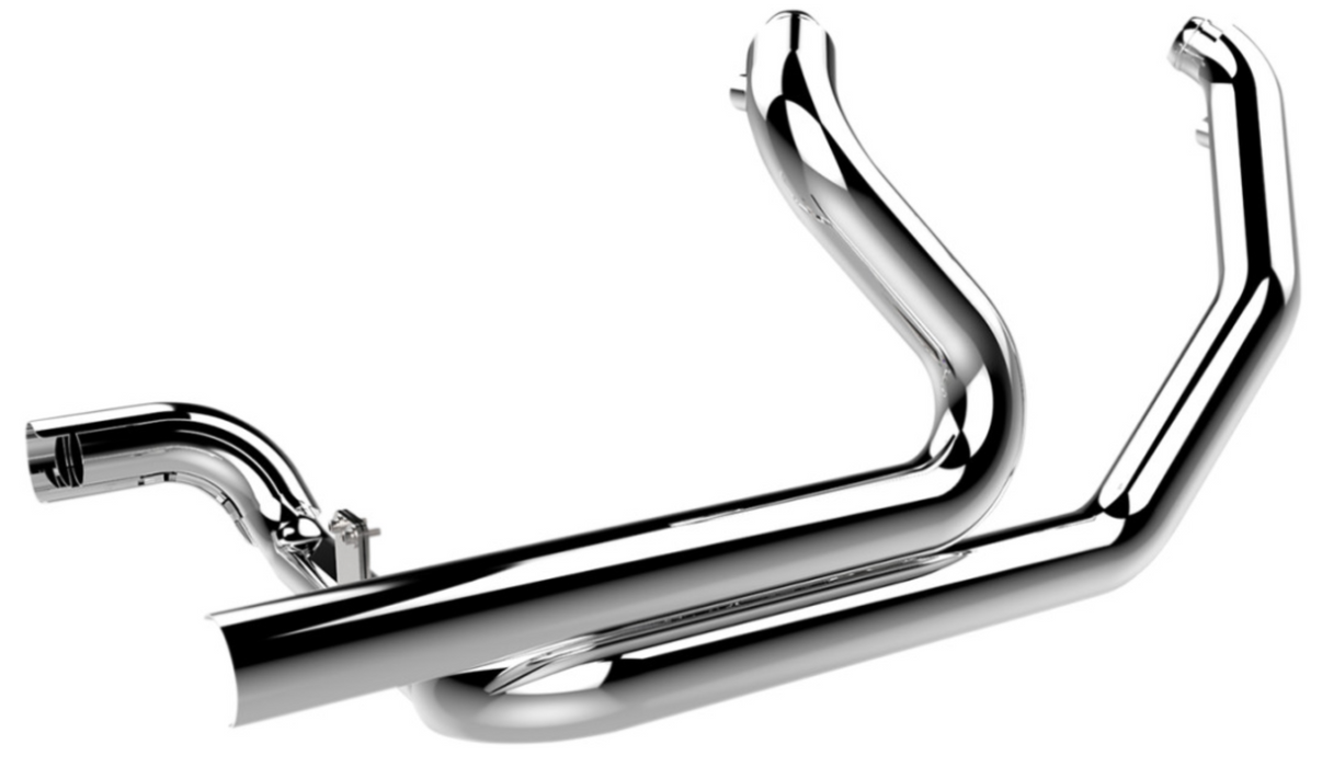 KHROME WERKS 1802-0327 200670 2-into-2 Crossover Headers Headpipe with Heat Shield - Chrome