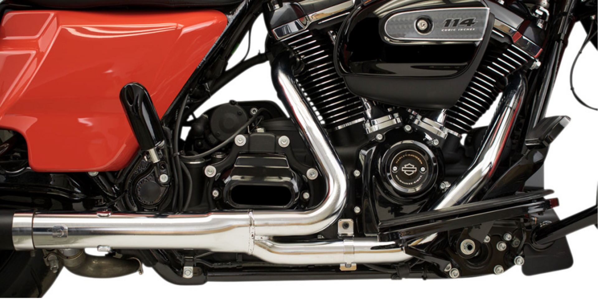 Khrome Werks Hideaway 2-Into-2 Header System - 200100 For Harley