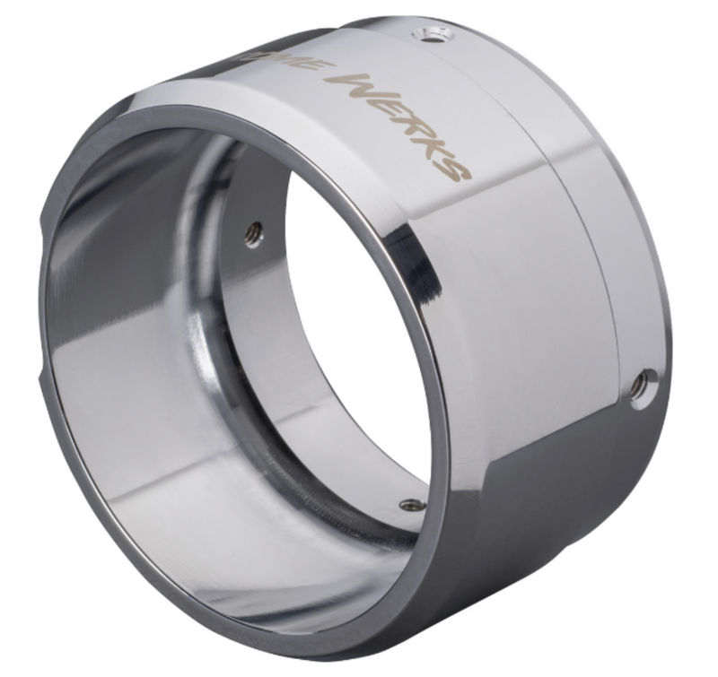 KHROME WERKS 1861-1675 200758 4-1/2" Klassic End Cap Tip - Left - Chrome