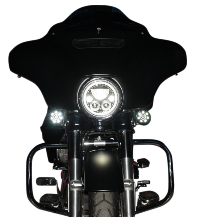 (OPEN BOX) Custom Dynamics TruBEAM® Headlight - CDTB-7-C For Harley Motorcycles 1981-2025